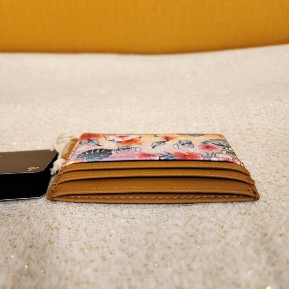 Loungefly Disney Lilo and Stitch Tropical Sunset Floral Cardholder Wallet NEW - Picture 10 of 10